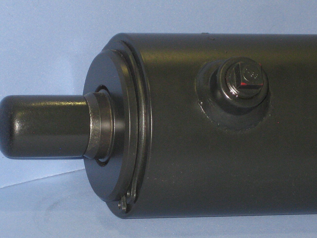 Hydraulic cylinder with piston rod