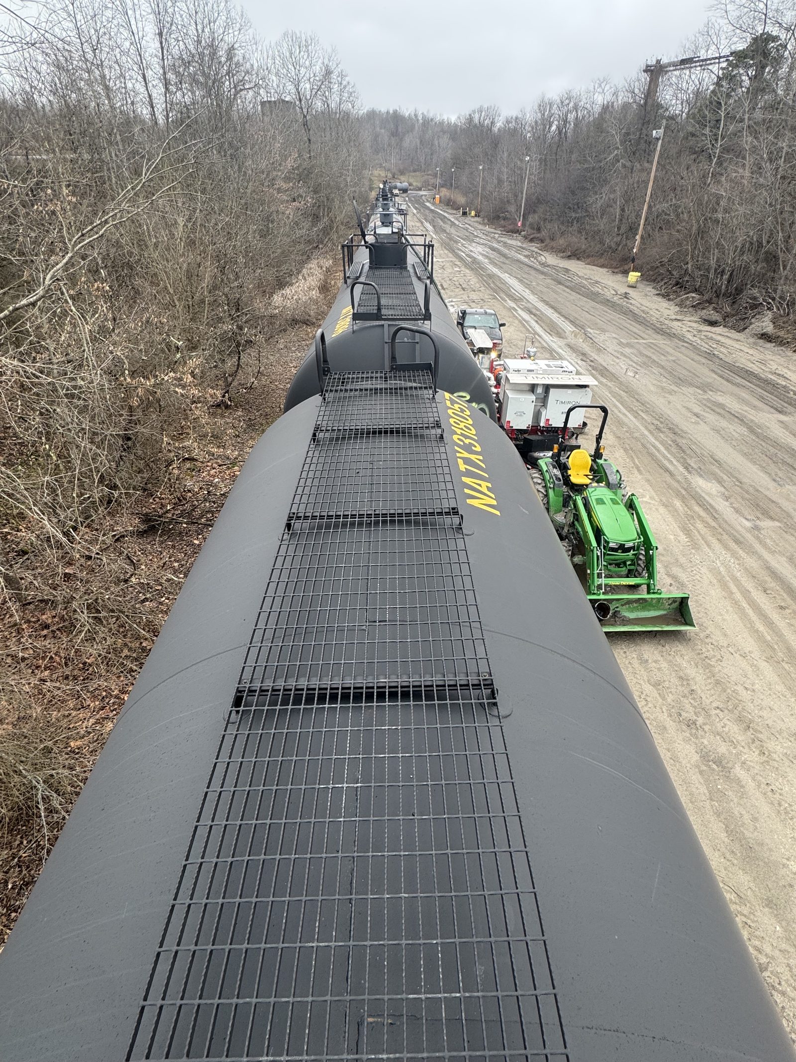 Tank cars on the Cadiz rail spur